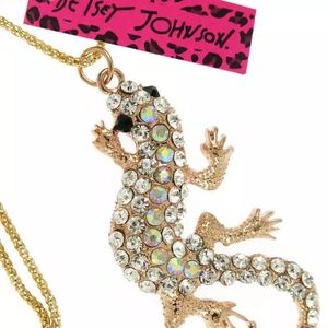 Betsey Johnson Jewelry - New Betsey Johnson Rhinestone Bling Gecko Pendant Betsey Johnson Jewelry - New Betsey Johnson Rhinestone Bling Gecko Pendant